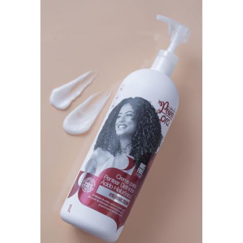 Creme para Pentear Definidor Ácido Hialurônico - Modelador para Ondas, Cachos e Crespos - Soul Power