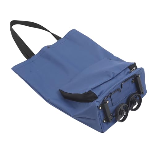 Ciieeo Carrello Della Spesa Pieghevole Con Ruote Portaspesa Borsa Grande Capacità Riutilizzabile Per Spesa E Picnic Portatile