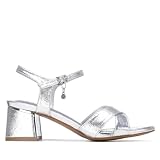 XTI - Sandalia Mujer Plata - Calzado Cómodo y Versátil - Moda casual - Modelo 14534402 (Talla 38)