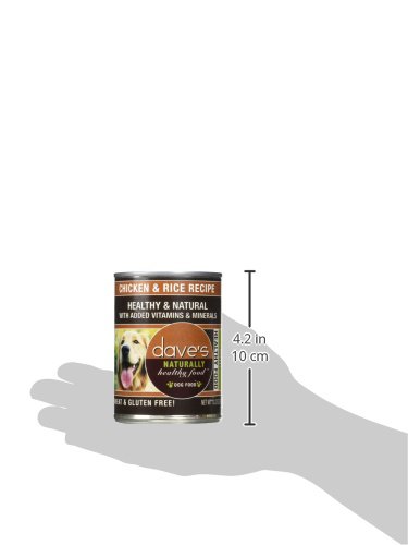 Dave's Pet Food Naturally Healthy Wet Dog Food, Chicken & Rice Formula, 13 Oz Can (Case Of 12 ) #TOP4