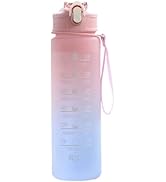 huiyonglan Water Bottle, Drinks Bottle, Fitness Sport Water Bottles, Water Bottles with Straw, Re...