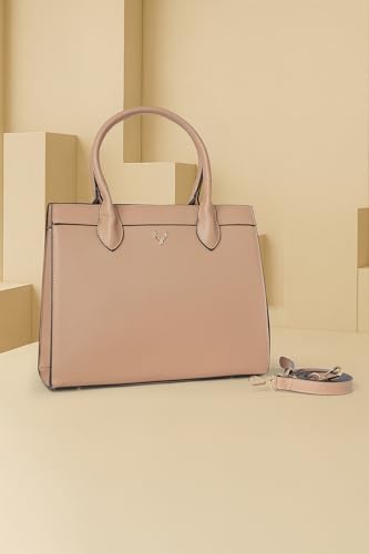 Image of Allen Solly Women's Large Tote Shoulder Bag | PU Leather | Sleek Minimal Design | Adjustable Strap | Travel & Commute
