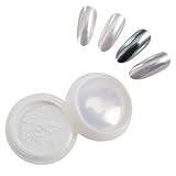 Contenido del paquete: 1 bote de polvo cromado Aurora (0,5 g) con aplicador de uñas. Una lata puede contener más de 100 uñas. Para la aplicación se requiere una capa de acabado sin toallitas y una lámpara UV/LED. La lata está sellada herméticamente para evitar fugas del pigmento de cromo.