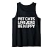 Pet Cats Love Jesus Be Happy Christian Cat Animal Lover Tank Top