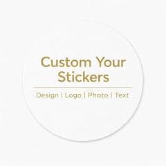 Custom Sticker,Design Your Own Labels with Logo, Image or Text, Waterproof Vinyl, Multiple Sizes & Shapes (Round)