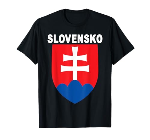 Eslovensko Emblema Nacional Eslovaquia Crest Design Camiseta