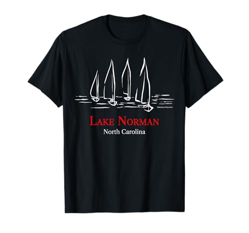 Lac Norman Voiliers Extérieur Bateau Nautique T-Shirt