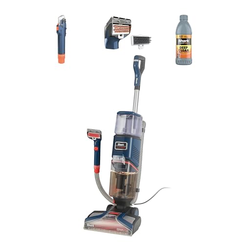 Shark CarpetXpert Deep Clean Carpet Cleaner with Built-In Stain & Spot Remover & 3 Tools, Remove Dirt & Grime, Fast Drying, Lightweight, 2.3L. 960W, EXCM Series Base Detergent, Blue, EX150UK