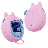 For Tamagotchi Paradise ケース 【LAZIRO】たまごっちパラダイス 用シリコンケース かわいい 柔らかい シリコン製 子供向き 衝撃吸収 紛失防止 防水 防塵 軽量 落下防止 完全な保護 カバー（ピンク）