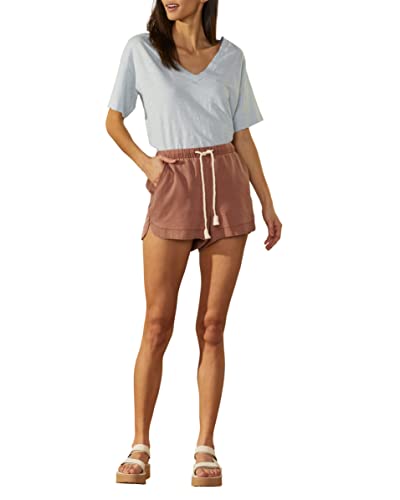 UpWest Womens All Silkey Tencel Around Short, Russet, X-Small