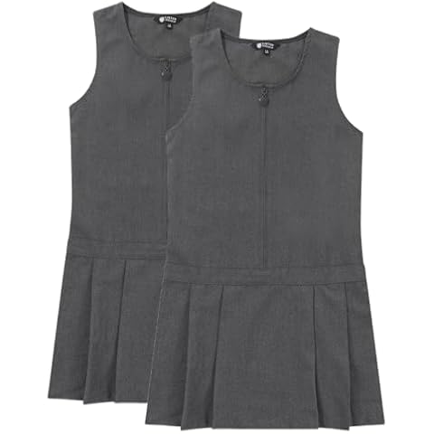 Pack of 2 Girls Pleated Pinafore Dresses Cover
