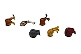 Safari Animal Butt Magnets for Refrigerator - 6 Pack for Animal Lovers, Pet Enthusiasts and Office Decoration - Tiger, Giraffe, Leopard, Lion, Hippo & Rhino (Safari Animal Magnets)