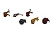Safari Animal Butt Magnets for Refrigerator - 6 Pack for Animal Lovers, Pet Enthusiasts and Office Decoration - Tiger, Giraffe, Leopard, Lion, Hippo & Rhino (Safari Animal Magnets)