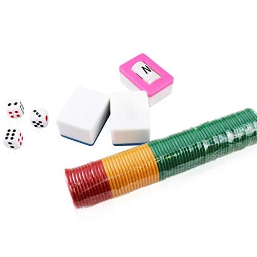 Set Mahjong Guangdong Chino XL 144 Fichas Azules miniatura 6