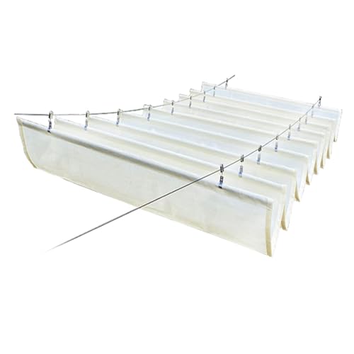Voile d'ombrage rétractable contre la chaleur de la pergola