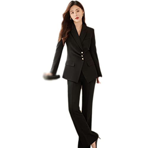 [FDGFJ] パンツスーツ レディース S 結婚式 セットアップ ブラック パンツ 大きいサイズ お宮参り フォーマル 通勤 OL セレモニー 体型カバー ママ 卒業式 入学式 二次会 30代 40代 50代 60代 ワイドパンツ スーツ ズボン スリム 就活 ビジネス