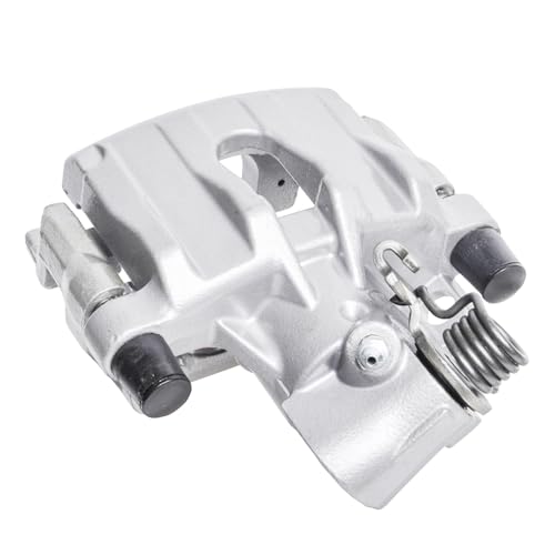 Image of Detroit Axle - Rear Left Brake Caliper for Ford Focus Volvo C70 C30 S40 V50 | Mazda 3, Driver Side Disc Brake Caliper with Bracket Replacement