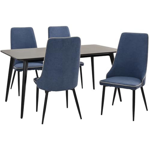 �^�}���r���O(Tamaliving) �_�C�j���O�Z�b�g �Z��&�V�F�� �Z���~�b�N�e�[�u��:���C�g�O���[ ��150cm �`�F�A:�u���[ �Ζڒ� �嗝�Β� �_�C�j���O�e�[�u�� [5�_�Z�b�g] 50001605-1612