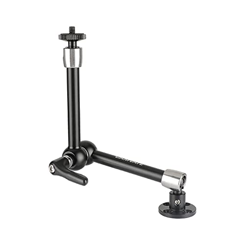 Brazo mágico de 11 pulgadas con cabezales de bola de 1/4 y base de pared