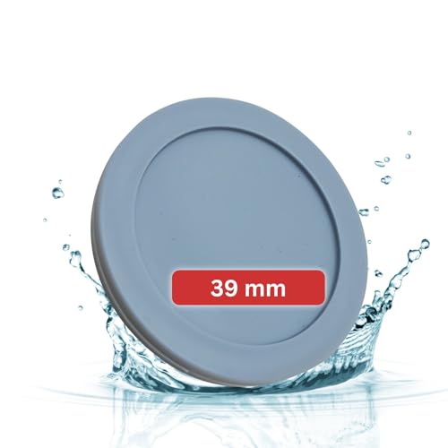 Lichtblau Junta de Goma para Tapa de Compartimento de abrillantador I aptro para lavavajillas Miele 5254442 5254441 5254440 I Recambio para lavaplatos 39x5mm