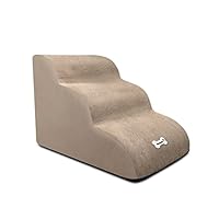 Scaletta Per Animali Domestici Galat&eacute;e 3 Livelli In Schiuma Alta Densit&agrave; - Rampa Rimovibile E Lavabile Per Cani E Gatti (Nero)