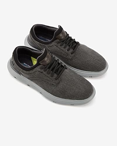 Skechers Men's Garza JS-M01853 Loafer Flat, Black Canvas, 9 | Image 5