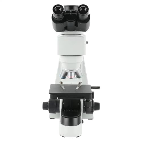 Microscope Industrial Uprigh Metallurgical Microscope Trinocular Achromatic Microscope for Metal Alloys Ceramics Surface Silicon Wafer(12MP 4K HDMI)
