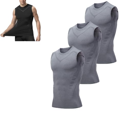 Maynox Compression Shirt Vest, Shaping Sleeveless Shirt for Men, Gynecomastia Compression Shirts, Breathable Shape