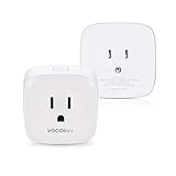VOCOlinc Smart Wi-Fi Plug Outlet Socket, [Upgraded] Works with Apple HomeKit Alexa and Google Assistant Compatible, Energy Monitoring , Adjustable Night Light, No Hub Required, 2.4GHz, PM1 (2 Pack)