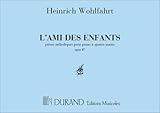 Editions Durand L\'Ami des Enfants Piano Duos 4 Mains  Recueil de Chansons et Partitions Piano Débutant Enfants Français  Livre Musique Duos Faciles Élèves Professeurs  Répertoire Classique Piano Ensemble