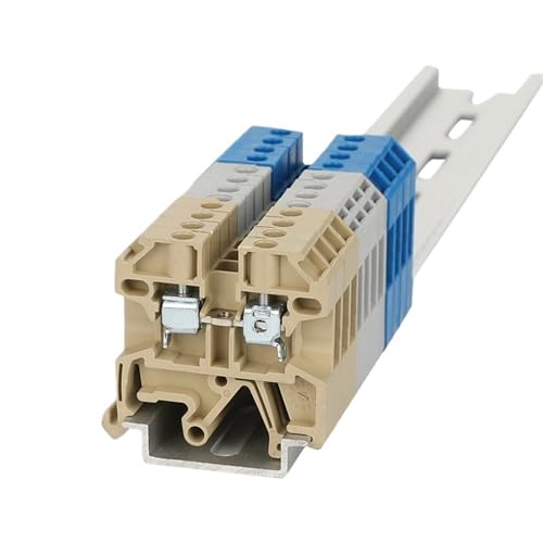 Bloque de terminales de riel DIN SAK2.5EN azul con conexión de tornillo de 2,5 mm² 4