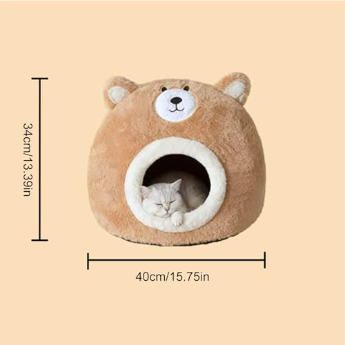 Niche pour chat intérieure lavable avec coussin pour couchage de chaton - 6