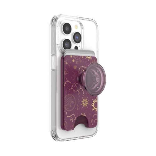 Image of PopSockets Phone Wallet for MagSafe with Grip- Celestial Mauve