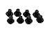 Pack of 8 Rubber Grate Foot WB02T10461 Replacement for GE Range