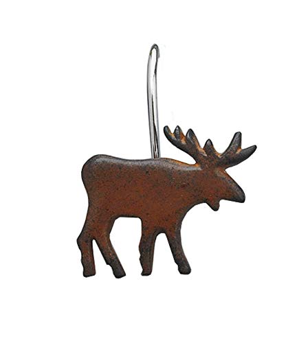 Park Designs Moose Shower Curtain Hooks (Set of 12)