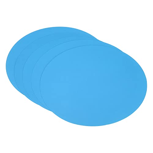 Carton papier rond à dessin bleu 25cm pour bricolage artisanat arts PATIKIL