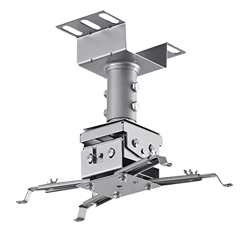 Support vidéoprojecteur plafond orientable à 360 degrés avec inclinaison réglable