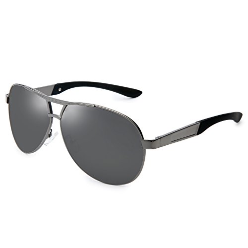 Joopin Fashion Men's Polarized Sunglasses Driving Man Sun Glasses(Grey Frame Black Lens) Joopin Fashion Men's Polarized Sunglasses Driving Man Sun Glasses(Grey Frame Black Lens)
