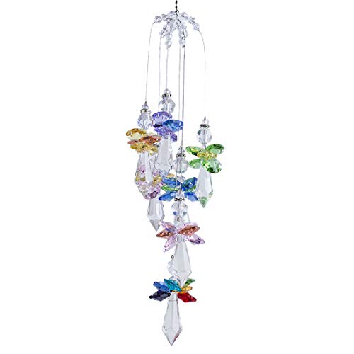 H&D HYALINE & DORA Regenboog Suncatchers opknoping Crystal engelen hanger voor venster tuin decor,Gift Boxed