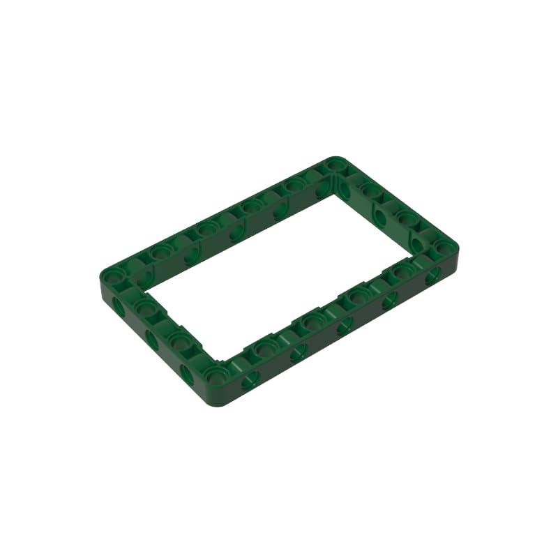 39794 Shaft Bolt Connection Technic Beam Frame 7x11 10 Pieces GDS-1538 Compatible with Lego Building Blocks Color:Dark Green โ image 1