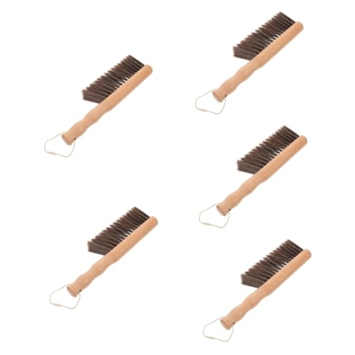 Ipetboom 5pcs Multipurpose Fireplace Brush for Wood Bed Pet Wood Material Long-Lasting