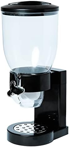 Cereal Food Dispenser Countertop Black Container Dry Storage for Pantry Rice Food Snack Exultimate