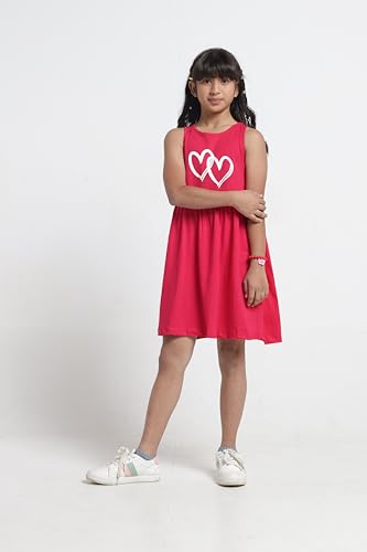 Image of T2F Girls Cotton Knee-Length Casual Dress(Pack of 3)