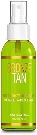 Bronze Tan Self Tanning Water Spray For Face | Hydrating Self Tan Water for a Natural Sunless Tan | Self Tanner Ideal for All Skin Types | Buildable Fake Tan 125ml(4.2 fl oz)