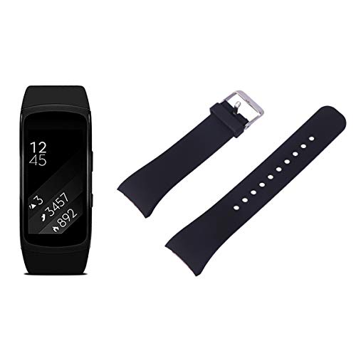 NICERIO compatível com Samsung Gear Fit 2 R360 Fit 2 Pro R365 Pulseira de silicone para relógio inte