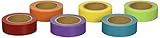 AIM HOBBIES Washi Masking Tape Set of 6 PLUS FREE BONUS SET OF 5 (Solid Colors 1)