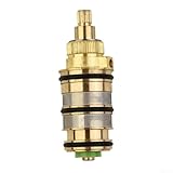 Brass Replacement Thermostatic Cartridge, Shower Mixer Valve Bar Repair Kit, 20-50C Temp Range with 38C Safety Stop, Push Fit Design for Built-In Mixers, for Triton Capella Series