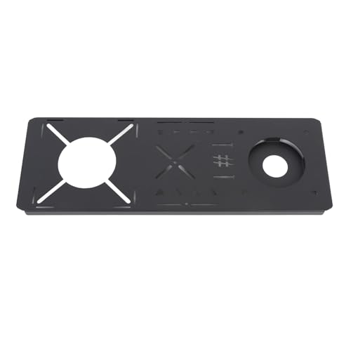 Dilwe Plaque d'unité de Table, Planche de Table de Camping en Acier Inoxydable de 0,5 unité avec Fente de Pompe pour Cuisinière à Disque Cuisine en Plein Air