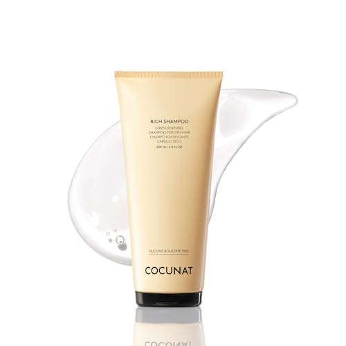 COCUNAT - Champú Rich - Pelo Seco, Rizado, Dañado o Teñido- Champú con I+D - Retiene la Hidratación y Revitaliza la Fibra - Puntas Abiertas - Sin Sulfatos ni Siliconas - Método Curly - 200 ml