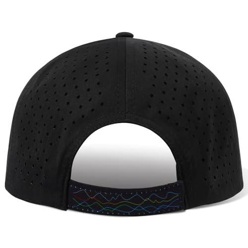 Image of UPF 50+ Performance Water Resistant Baseball Cap Lightweight Breathable Hat Golf Running Boat Hiking for Men Women